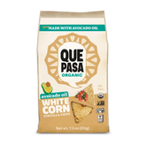 Que Pasa Organic Avocado Oil White Corn Tortilla Chips