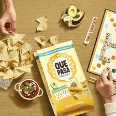 Que Pasa Organic Avocado Oil White Corn Tortilla Chips
