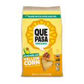 Que Pasa Organic Avocado Oil Yellow Corn Tortilla Chips