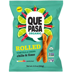 Que Pasa Organic Chile Lime Rolled Tortilla Chips