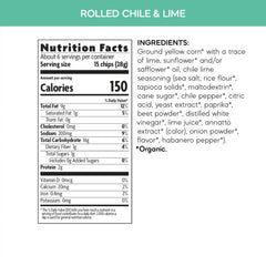 Que Pasa Organic Chile Lime Rolled Tortilla Chips