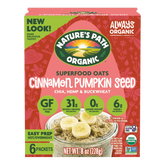 Nature's Path Organic Cinnamon Pumpkin Seed Superfood Gluten Free Instant Oatmeal
