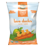 Love Child Organics Love Ducks Carrot + Apple Gluten Free Corn Snacks