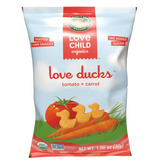 Love Child Organics Love Ducks Tomato + Carrot Gluten Free Corn Snacks