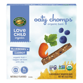 Love Child Organics Oaty Chomps Blueberry + Carrot Gluten Free Snack Bars