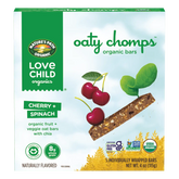 Love Child Organics Oaty Chomps Cherry + Spinach Gluten Free Snack Bars