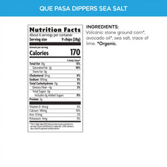 Que Pasa Organic Salted Dippers Tortilla Chips