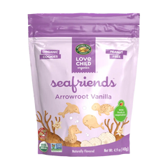 Love Child Organics Sea Friends Arrowroot Vanilla Cookies