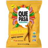 Que Pasa Organic Spicy Queso Rolled Tortilla Chips