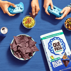 Que Pasa Organic Avocado Oil Blue Corn Tortilla Chips