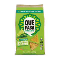 Que Pasa Organic Avocado Oil Jalapeño & Lime Tortilla Chips