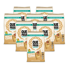 Que Pasa Organic Avocado Oil White Corn Tortilla Chips