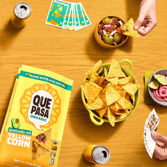 Que Pasa Organic Avocado Oil Yellow Corn Tortilla Chips