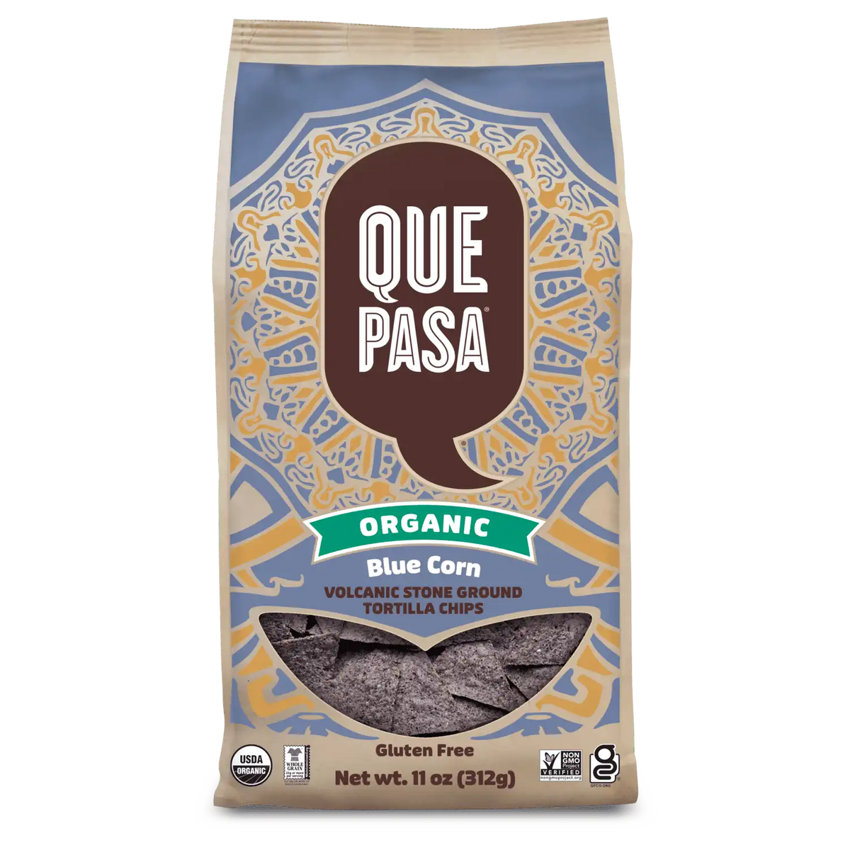 Que Pasa Organic Blue Corn Tortilla Chips