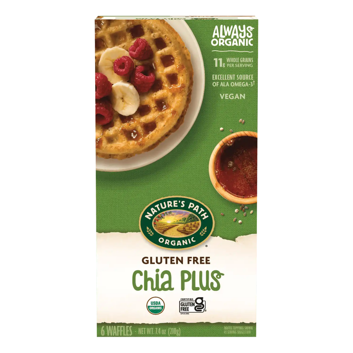Nature's Path Organic Chia Plus Gluten Free Frozen Waffles