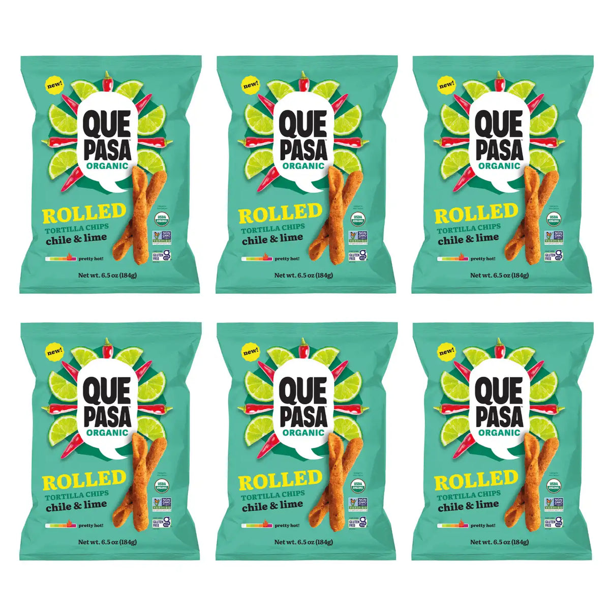 Que Pasa Organic Chile Lime Rolled Tortilla Chips