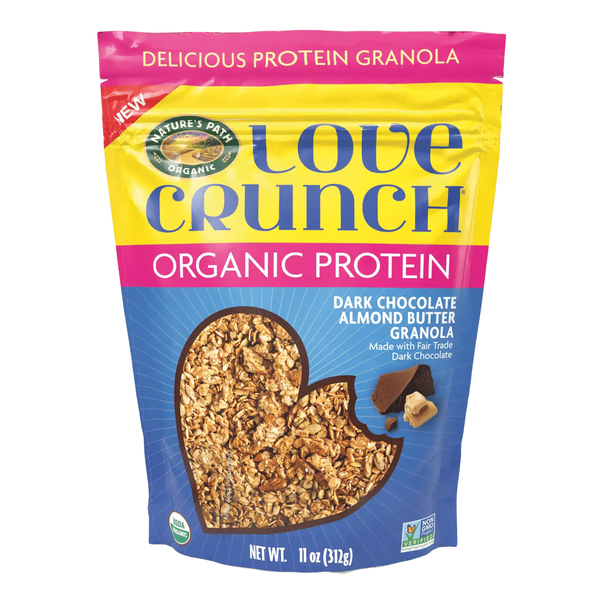 Love Crunch Organic Chocolate & Almond Butter Protein Granola