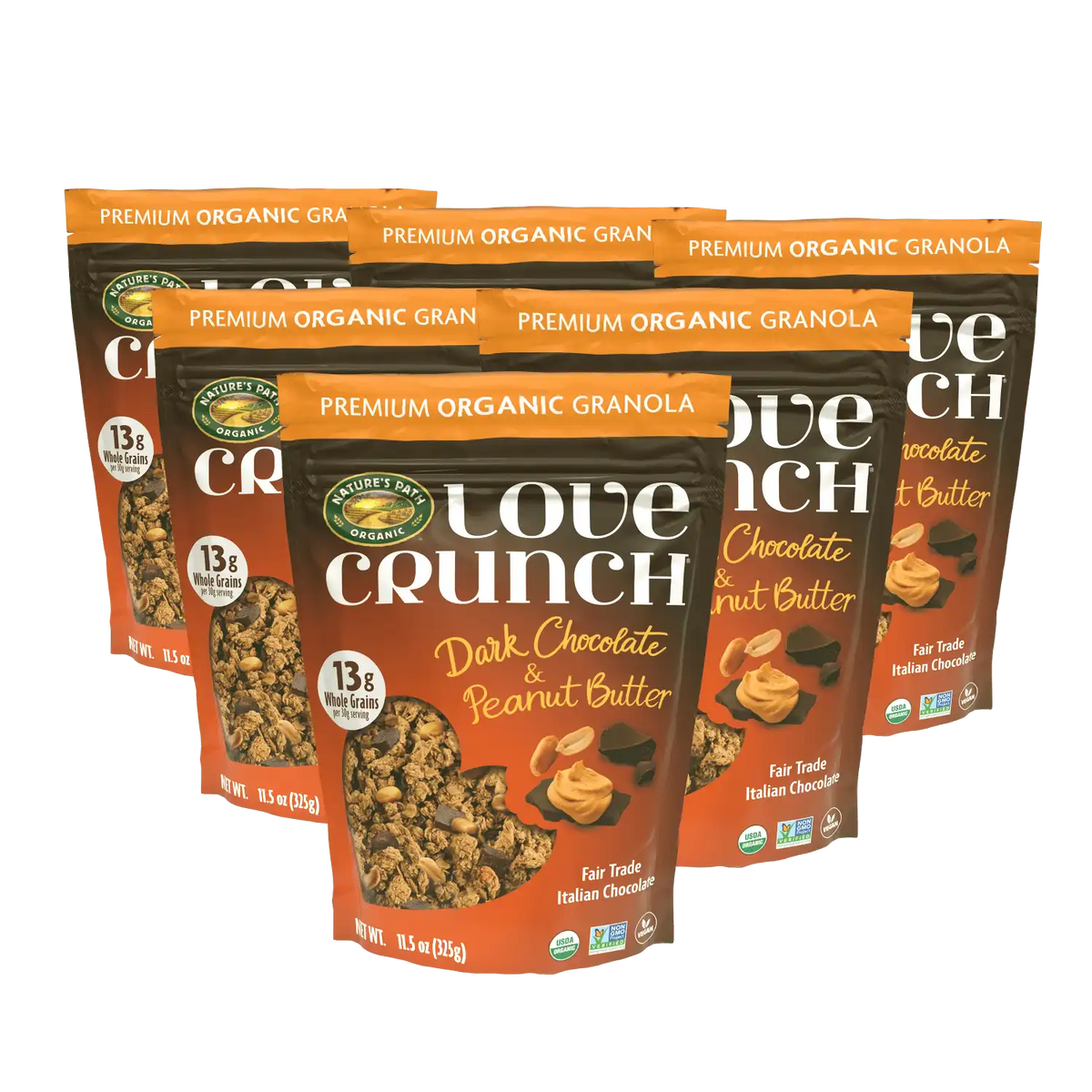 Love Crunch Organic Dark Chocolate & Peanut Butter Granola