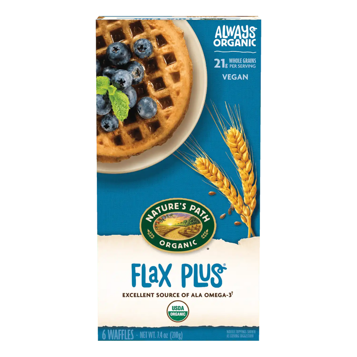 Nature's Path Organic Flax Plus Frozen Waffles