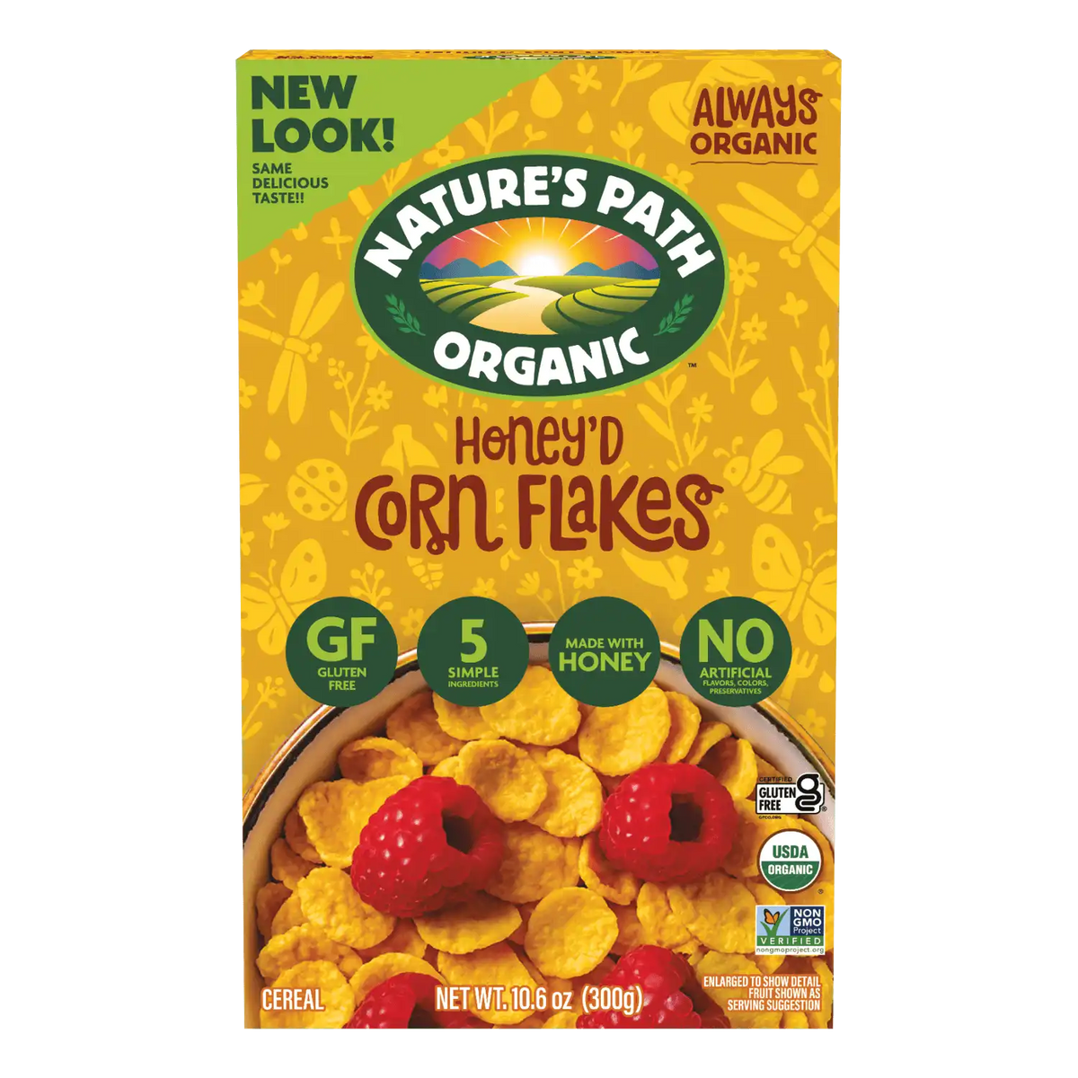 Nature's Path Organic Honey'D Corn Flakes Gluten Free Cereal