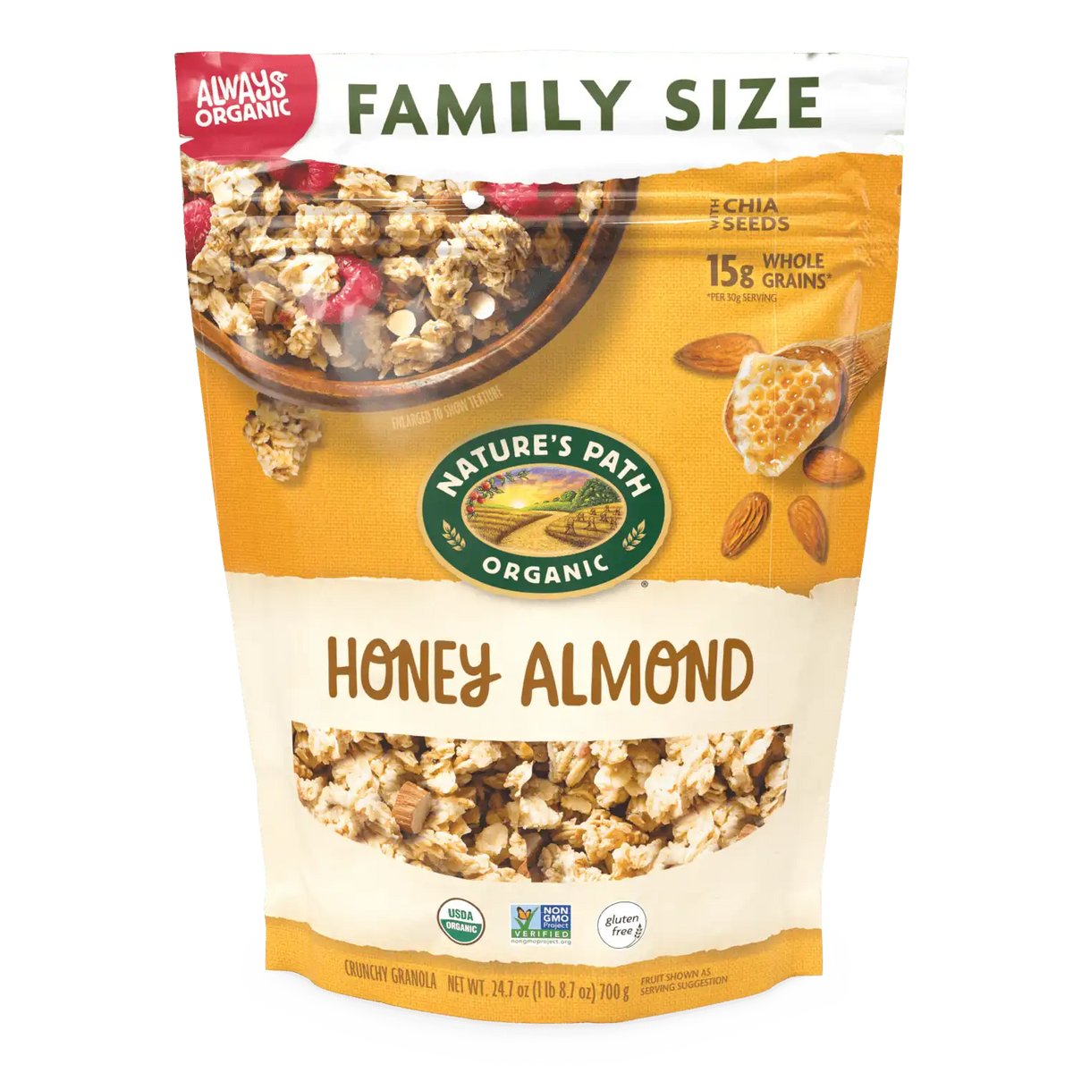 Nature's Path Organic Honey Almond Gluten Free Granola