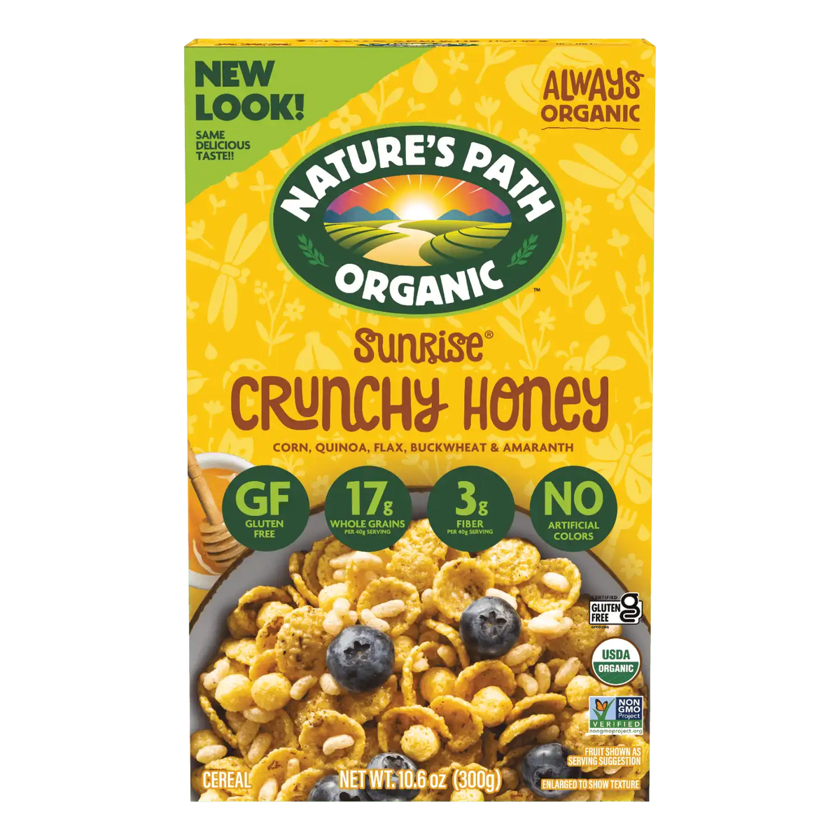 Nature's Path Organic Sunrise Crunchy Honey Gluten Free Cereal