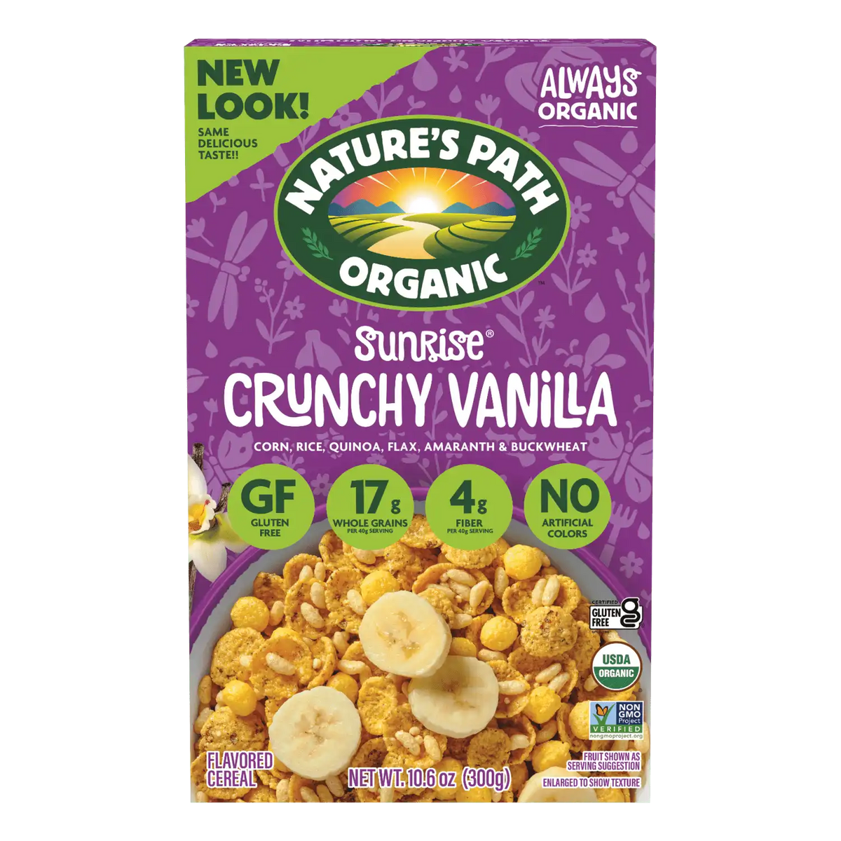 Nature's Path Organic Sunrise Crunchy Vanilla Gluten Free Cereal