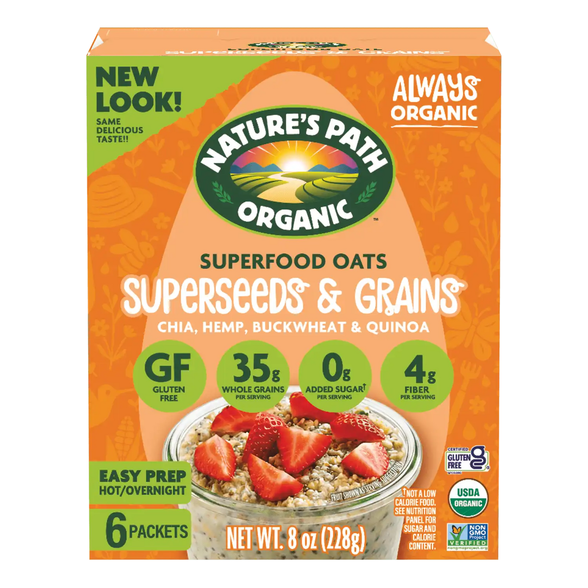 Nature's Path Organic Superseeds & Grains Superfood Gluten Free Instant Oatmeal
