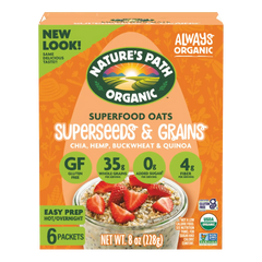 Nature's Path Organic Superseeds & Grains Superfood Gluten Free Instant Oatmeal