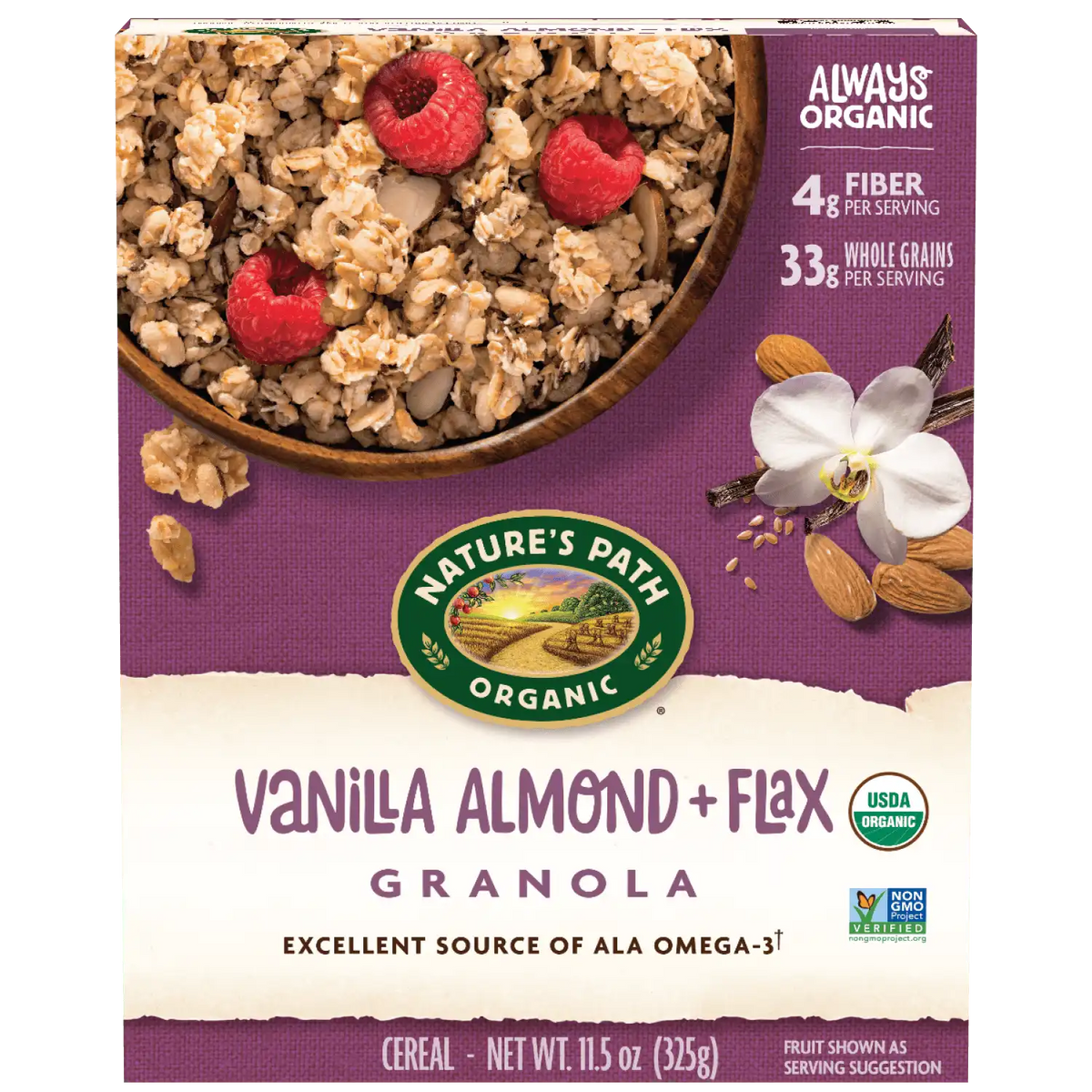 Vanilla Almond + Flax Granola
