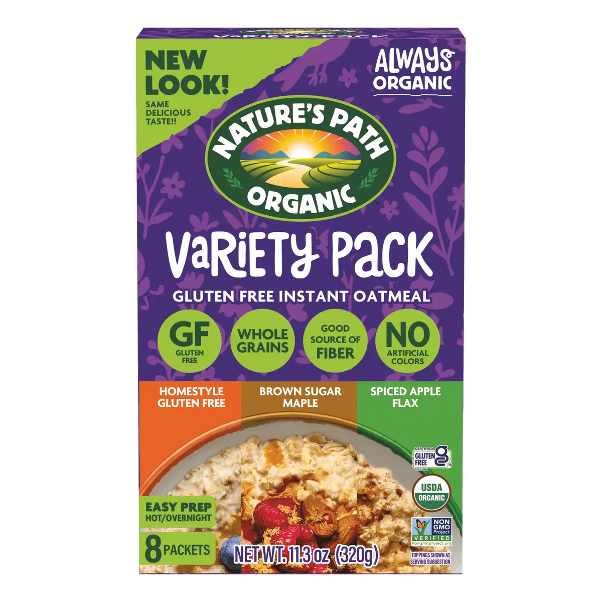 Nature's Path Organic Variety Pack Gluten Free Instant Oatmeal
